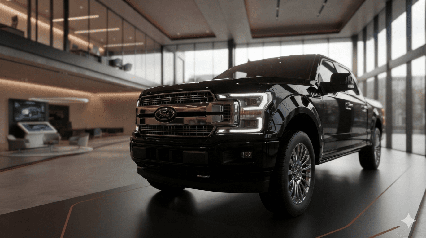 Camioneta en exhibición en el showroom de SEA Automotores